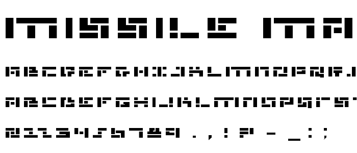 Missile Man Bold Exp font